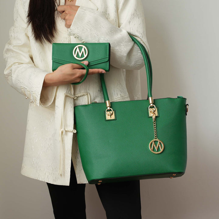 Black MKF Collection By Mia K Vanessa Tote And Set