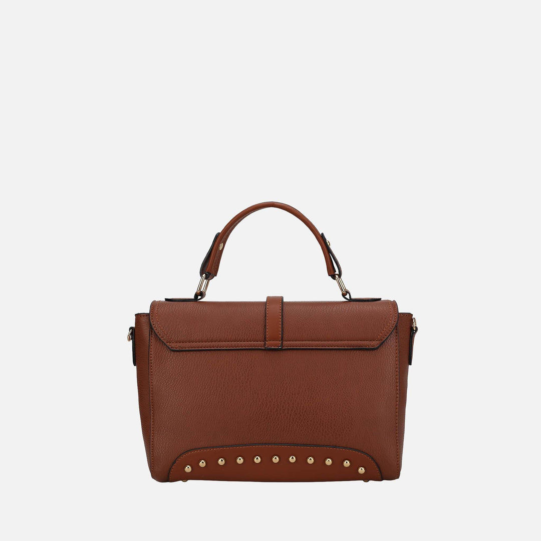 Cognac Brown MKF Collection By Mia K Angela Shoulder Bag