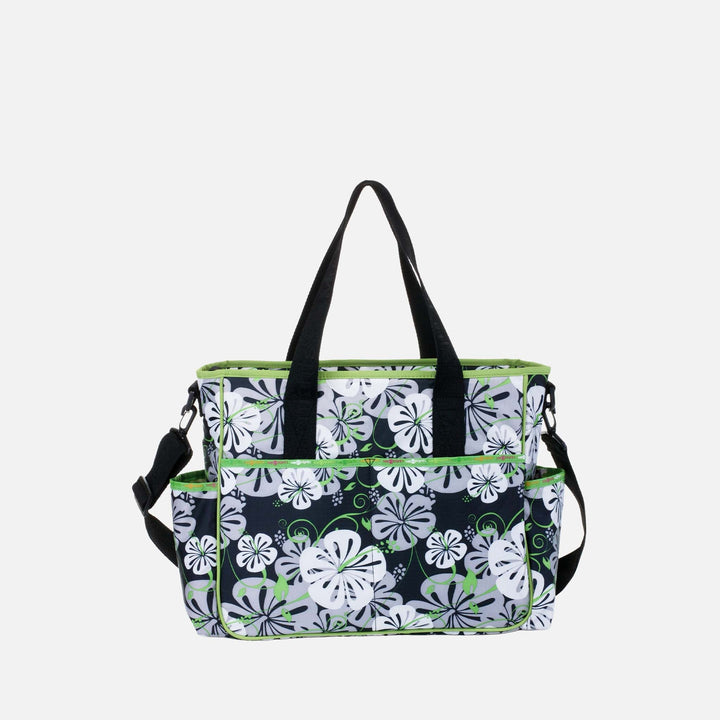 Green MKF Collection By Mia K Lilies Polyester Baby Bag