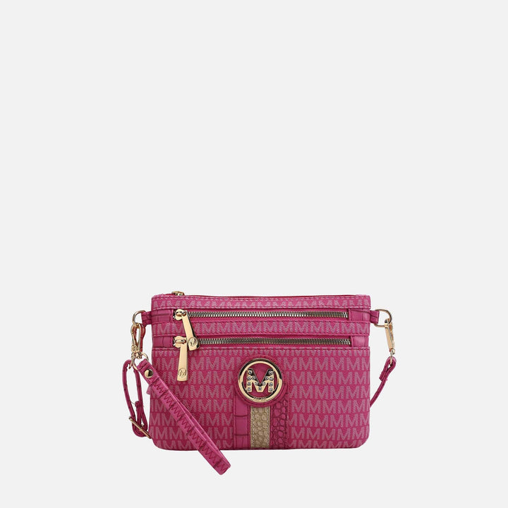 Navy MKF Collection By Mia K Tarren Signature Crossbody Bag