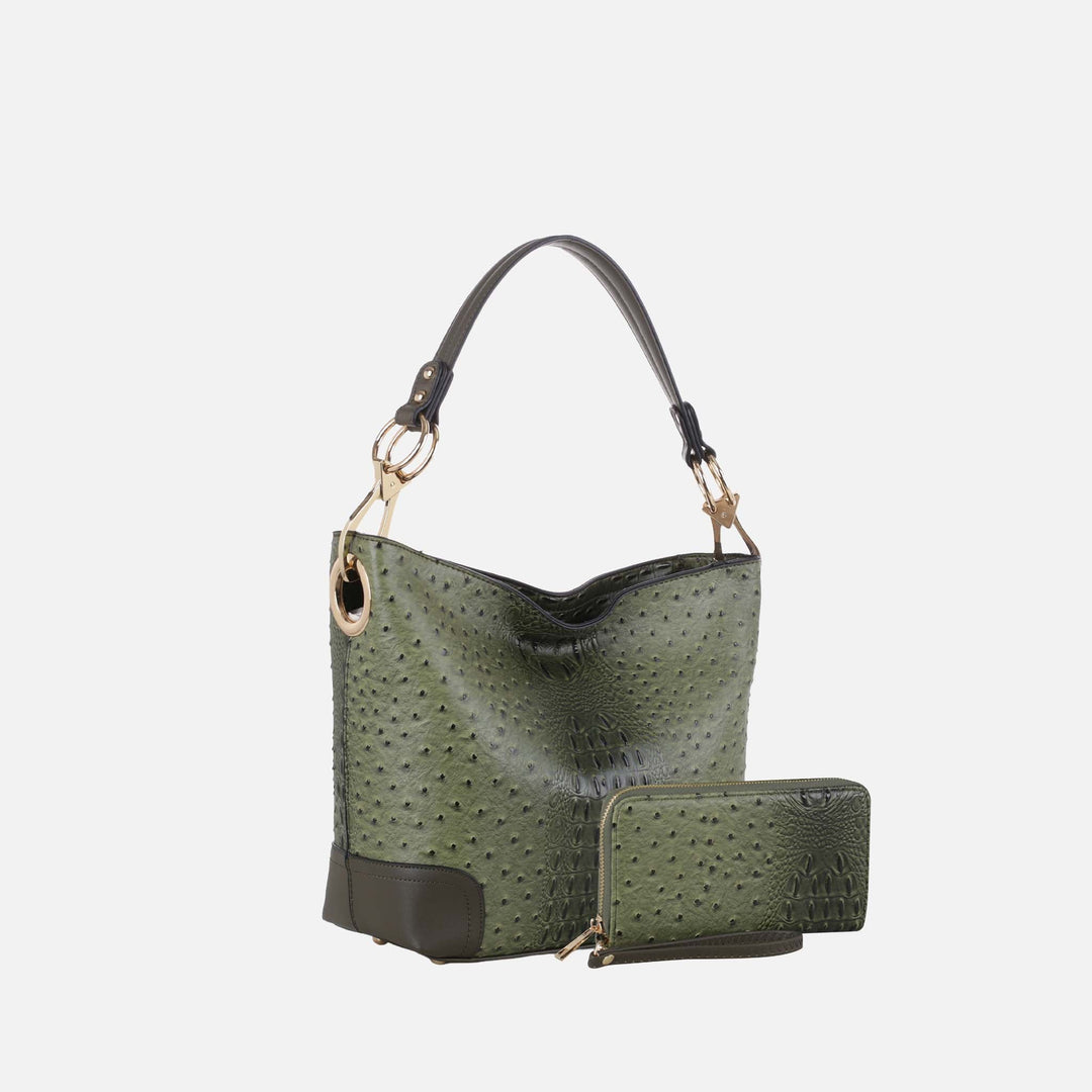 Red MKF Collection By Mia K Wandy Shoulder Bag And Wallet Set