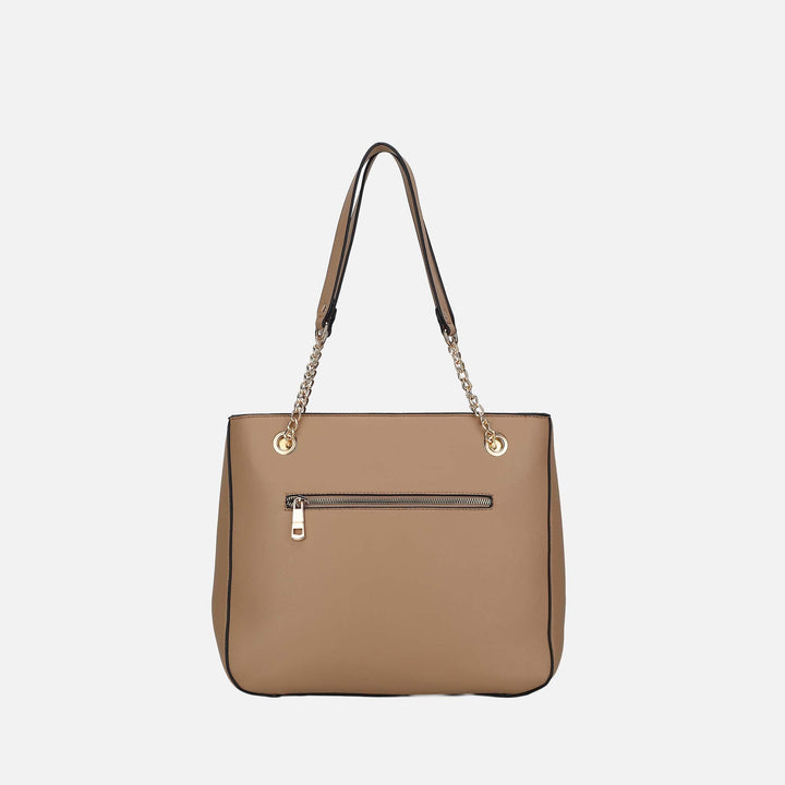 Beige MKF Collection By Mia K Jenna Shoulder Bag