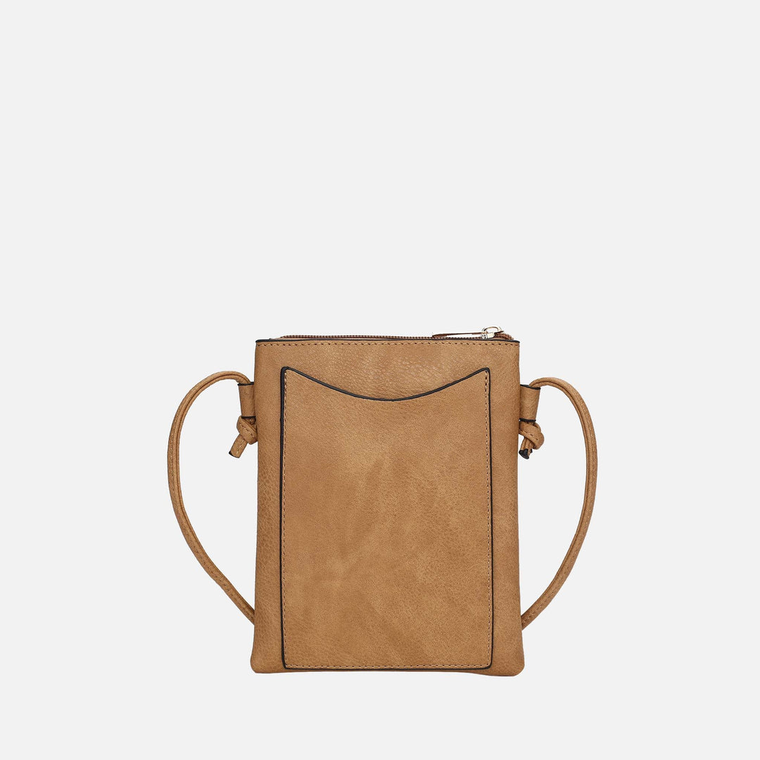 Brown MKF Collection By Mia K Skyli Crossbody Bag