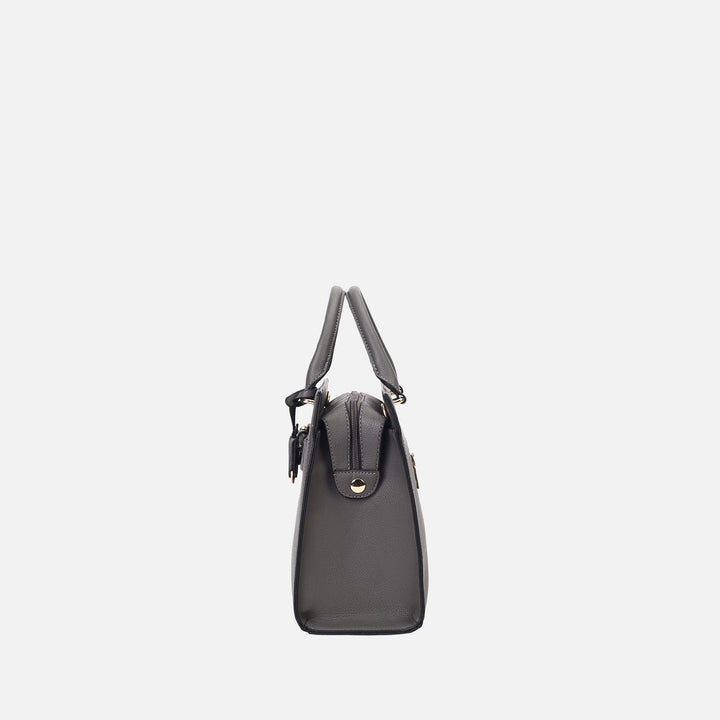 Charcoal Grey MKF Collection By Mia K Virginia Tote Bag And Wallet Set