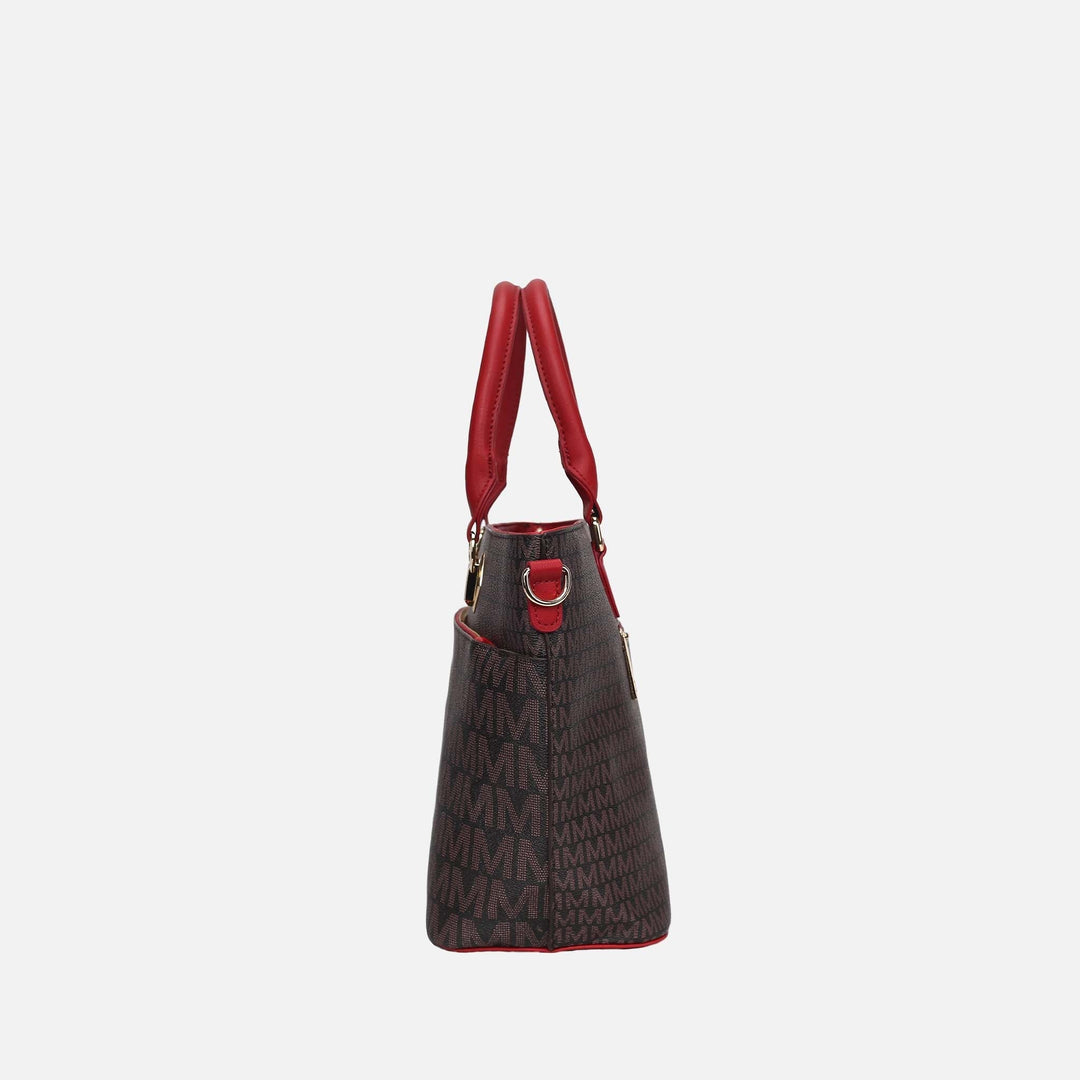 Burgundy MKF Collection By Mia K Yonah Signature Tote Bag