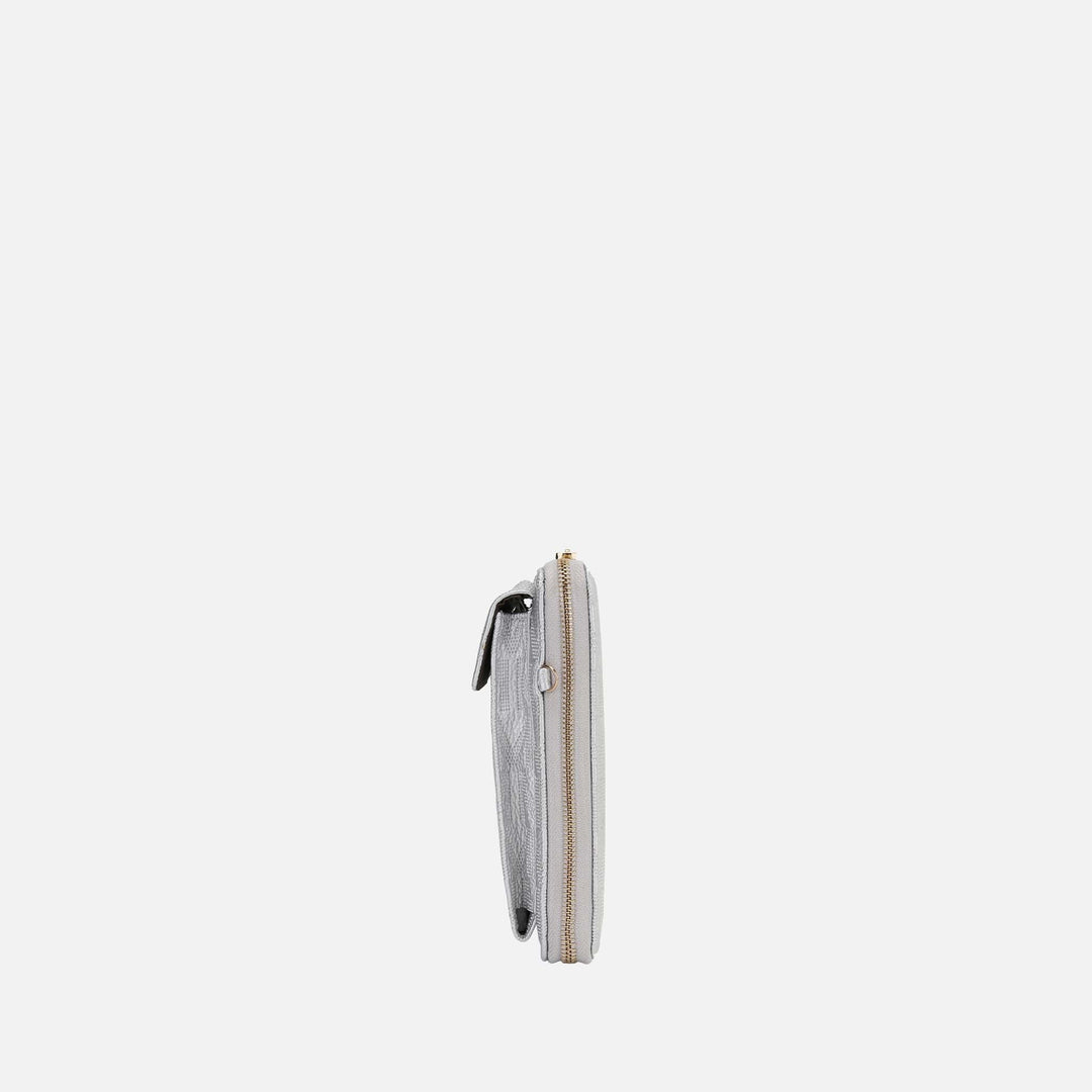 Silver MKF Collection By Mia K Caddy Signature Phone Crossbody