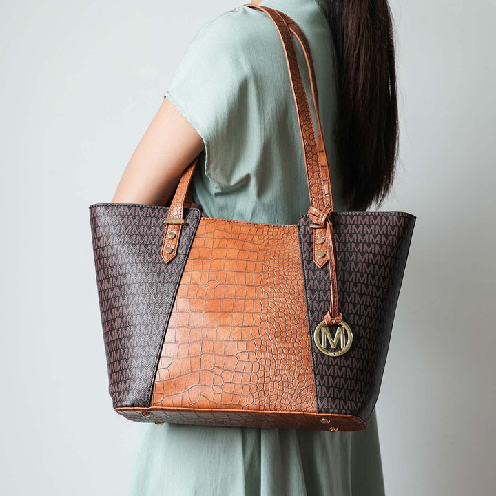 Tawny MKF Collection By Mia K Lippa M Signature Tote And Set