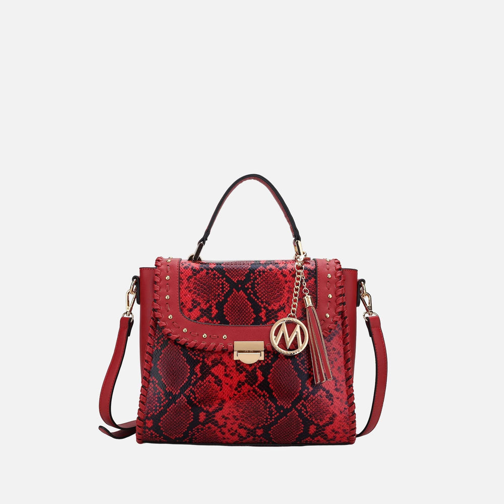Snake Black MKF Collection By Mia K Lilli Shoulder Bag
