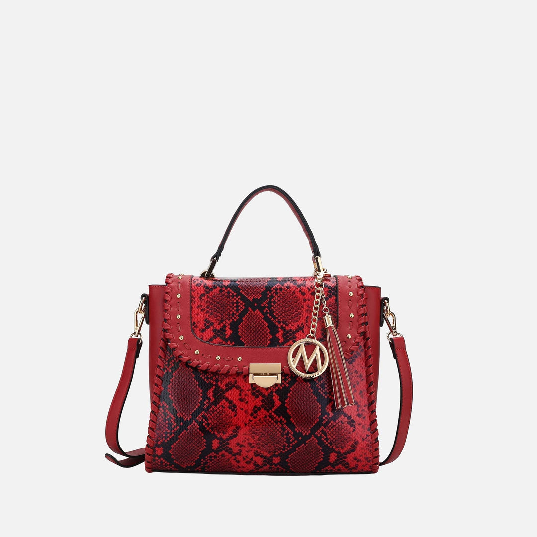 Snake Black MKF Collection By Mia K Lilli Shoulder Bag
