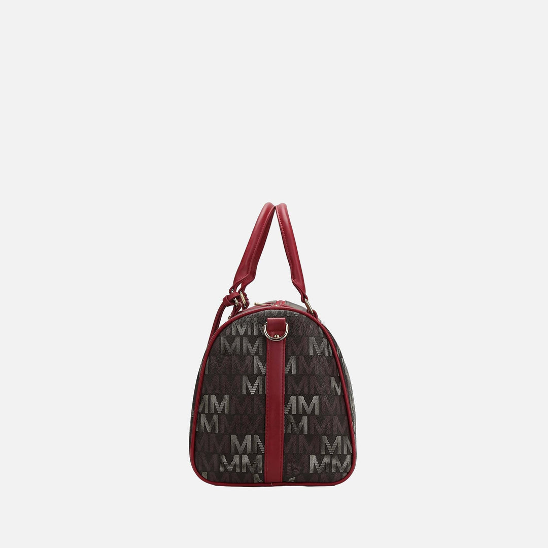 Burgundy MKF Collection By Mia K Jovani Signature Weekender