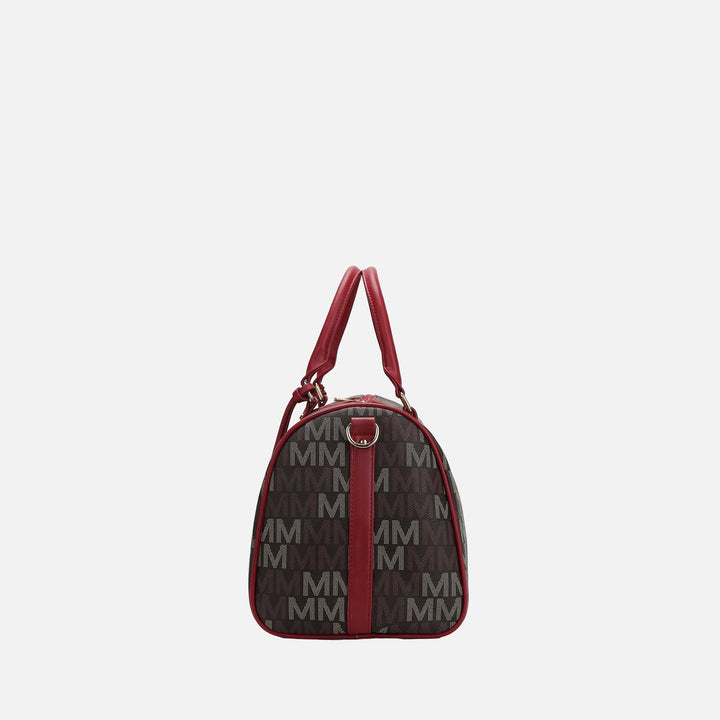 Burgundy MKF Collection By Mia K Jovani Signature Weekender