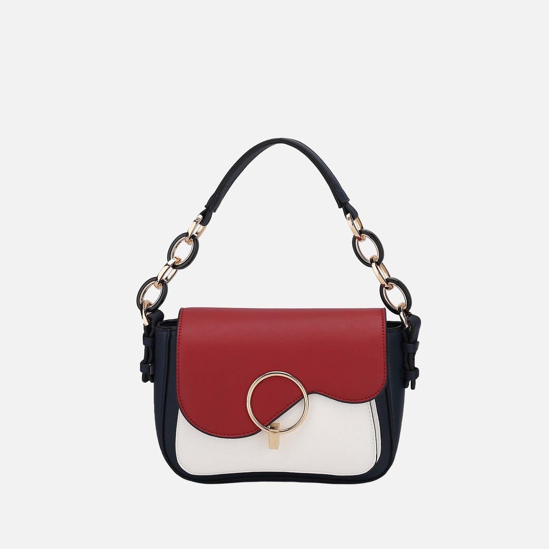 White MKF Collection By Mia K Fantasia Shouder Bag