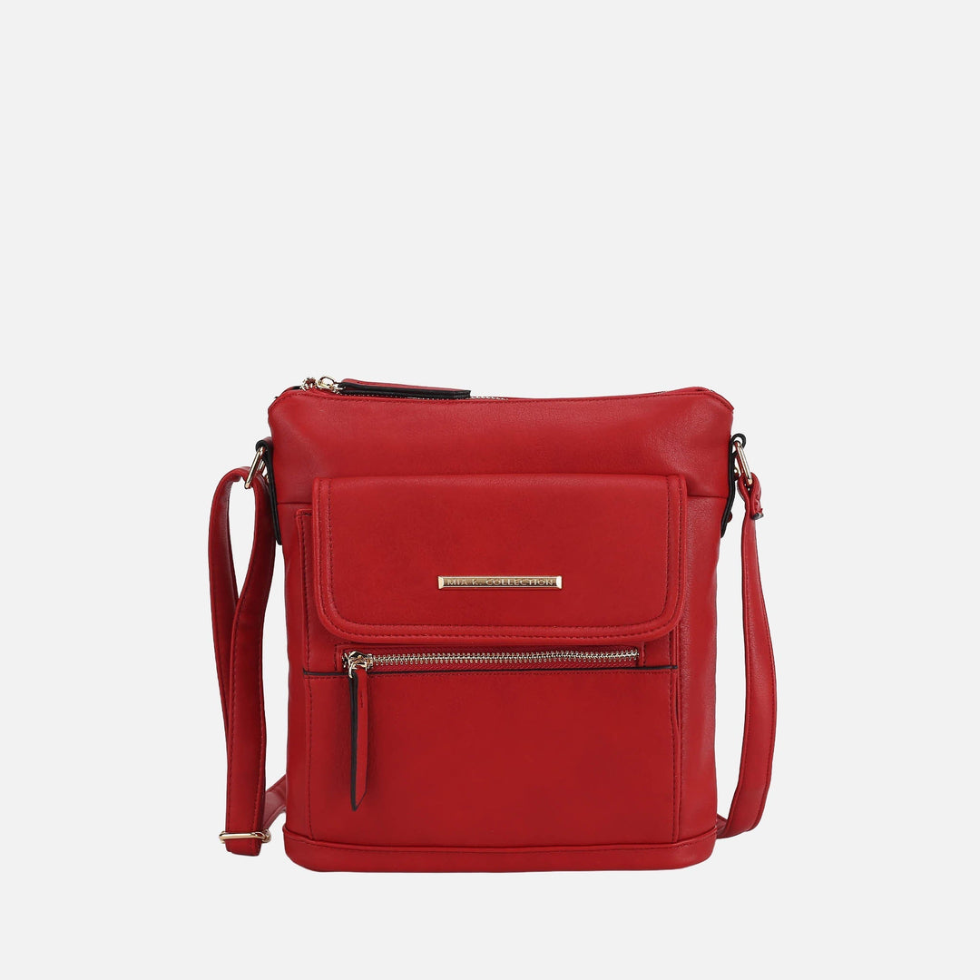 Red MKF Collection By Mia K Triss Crossbody Bag