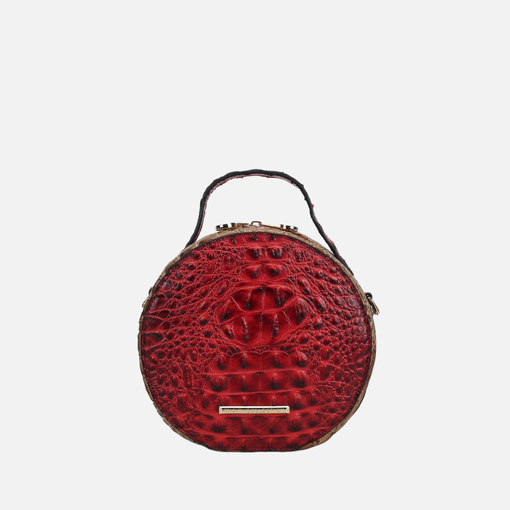 MKF Collection By Mia K Ynnari Croc Round Crossbody Bag