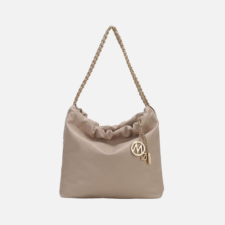 Fuschia Rose MKF Collection By Mia K Celestine Quilted Shoulder Bag