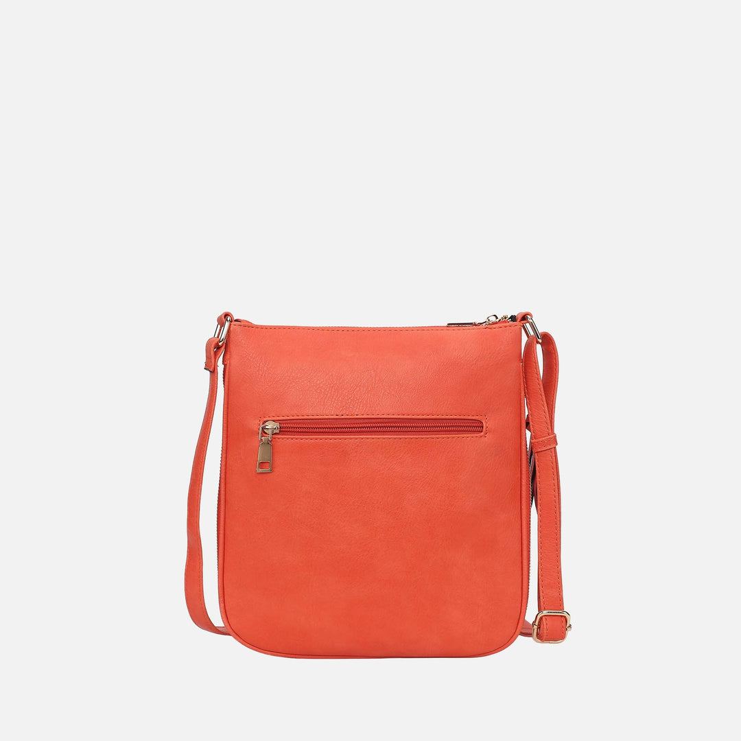 Burgundy MKF Collection By Mia K Salome Expandable Crossbody Bag