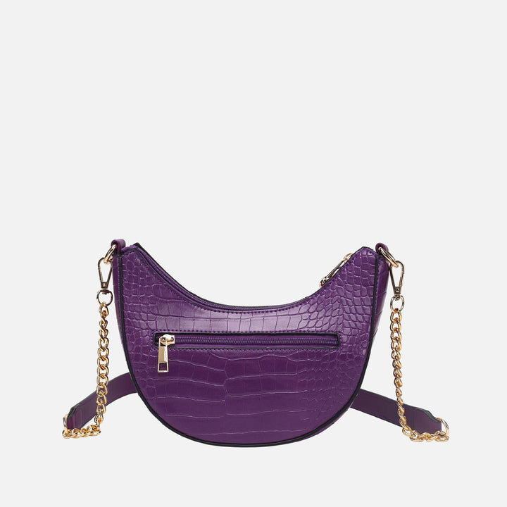 Burgundy MKF Collection By Mia K Amira Embossed Crossbody Bag
