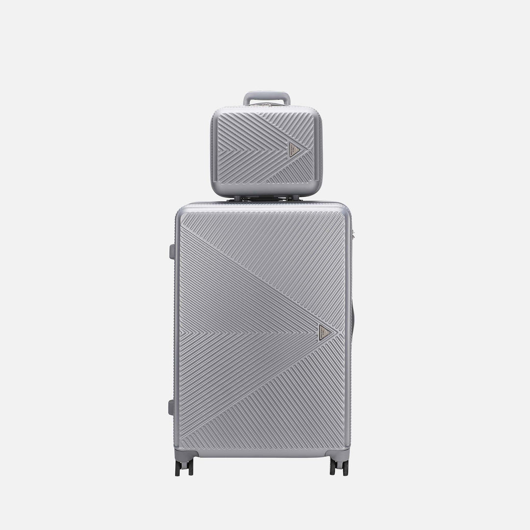 MKF Collection By Mia K Felicity Carry On Roller And Cosmetic Case Set