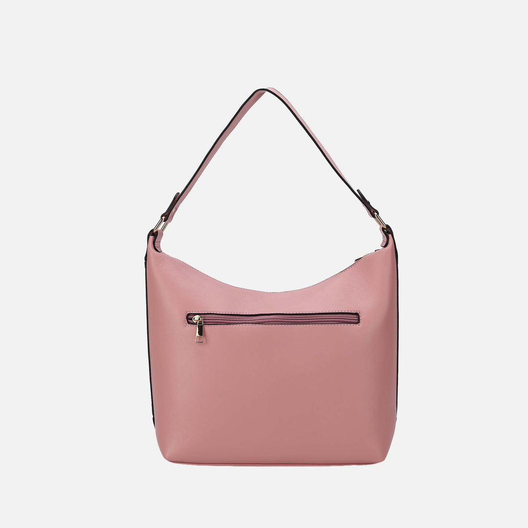 Charcoal Grey MKF Collection By Mia K Clara Shoulder Bag And Set