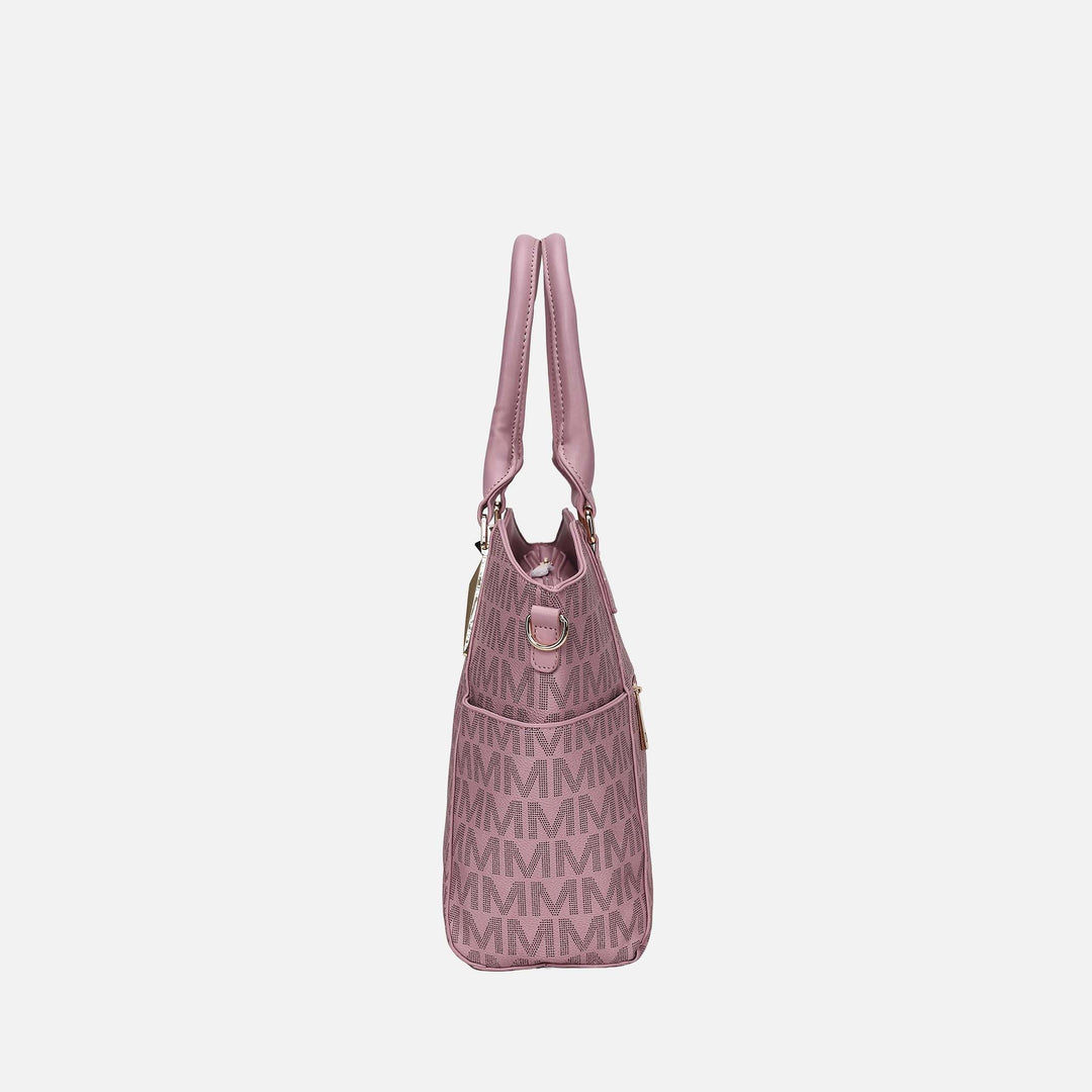 Burgundy MKF Collection By Mia K Devorah Signature Shoulder Bag