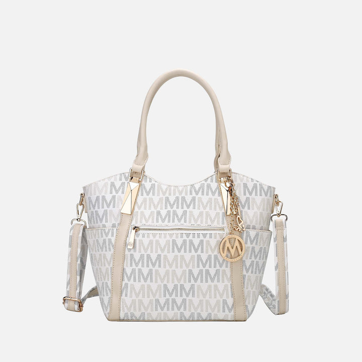 Beige MKF Collection By Mia K Jeneece Signature Tote Bag