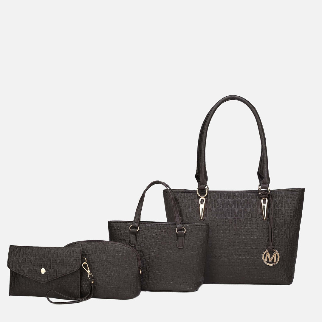Fuchsia MKF Collection By Mia K Edelyn Signature Tote Bag And Set