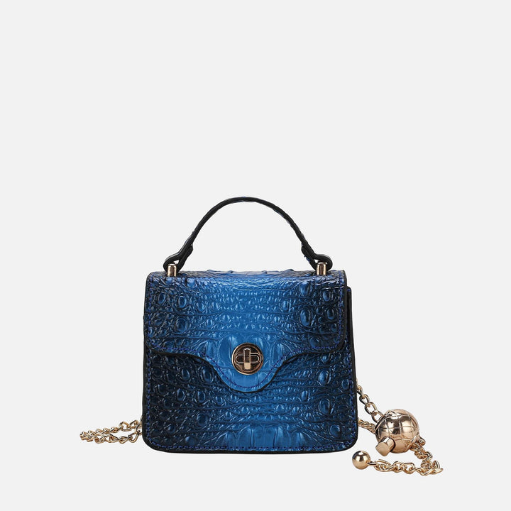 MKF Collection By Mia K Luxe Croc Embossed Mini Satchel