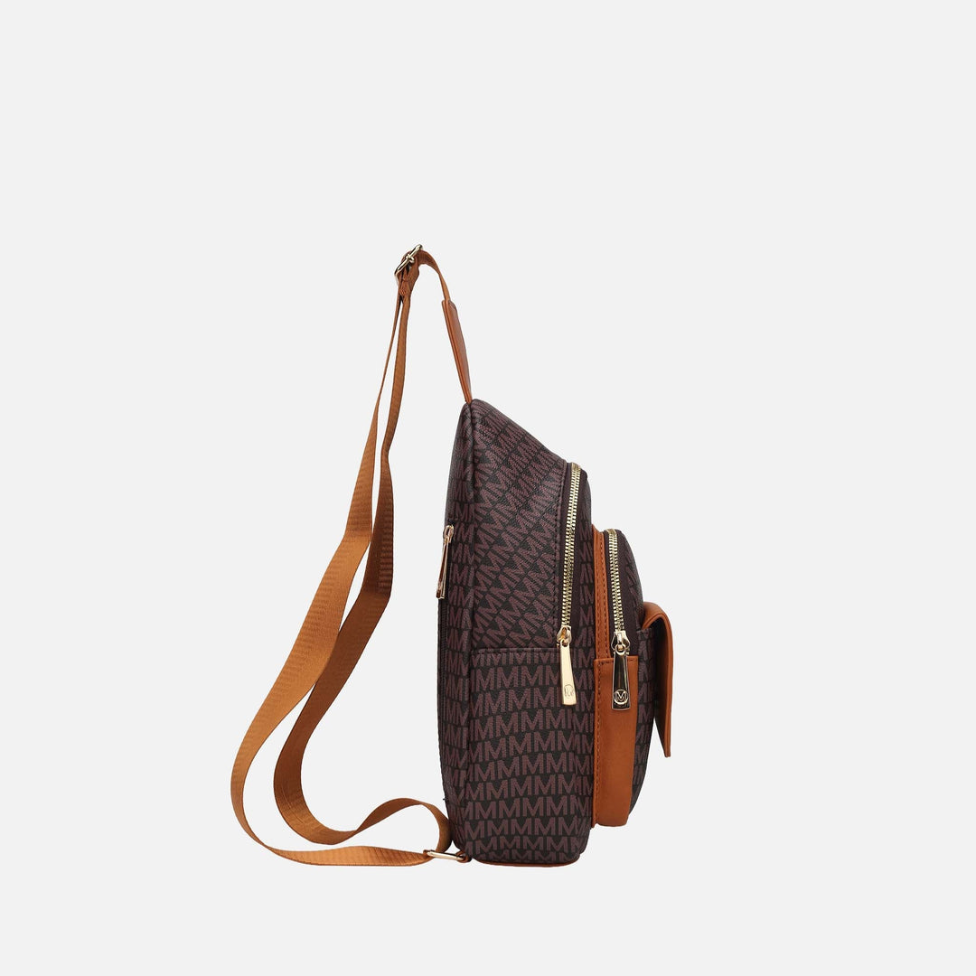 Burgundy MKF Collection By Mia K Kace Signature Sling Bag