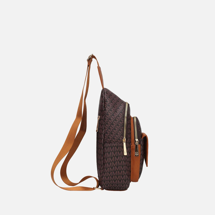 Burgundy MKF Collection By Mia K Kace Signature Sling Bag