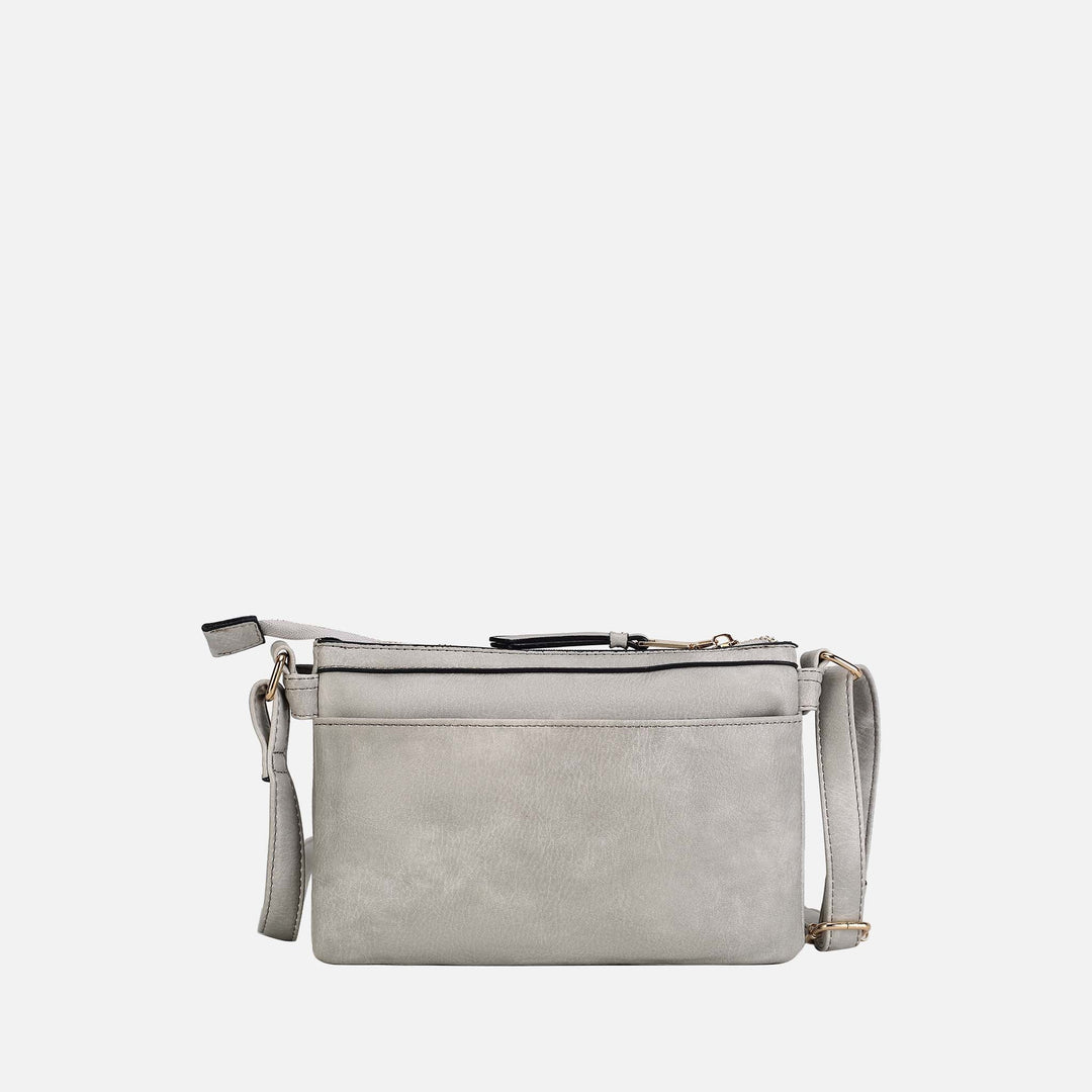 White MKF Collection By Mia K Elaina Crossbody Bag