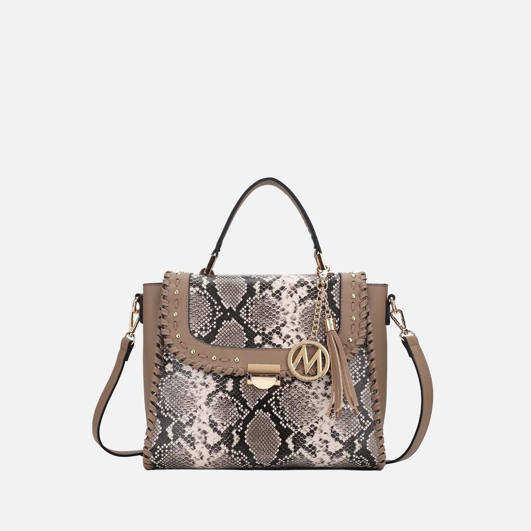 Snake Beige MKF Collection By Mia K Lilli Shoulder Bag