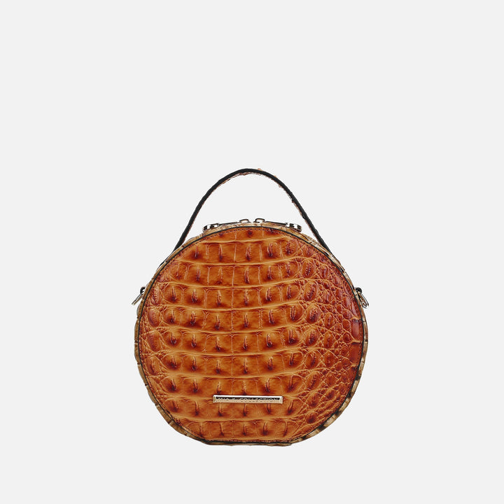 MKF Collection By Mia K Ynnari Croc Round Crossbody Bag