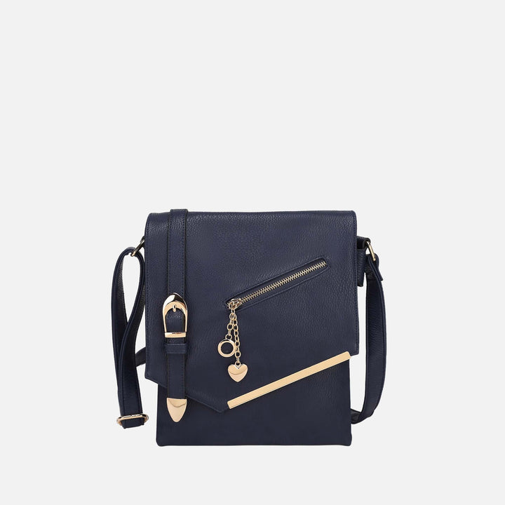 White MKF Collection By Mia K Jasmine Crossbody Bag