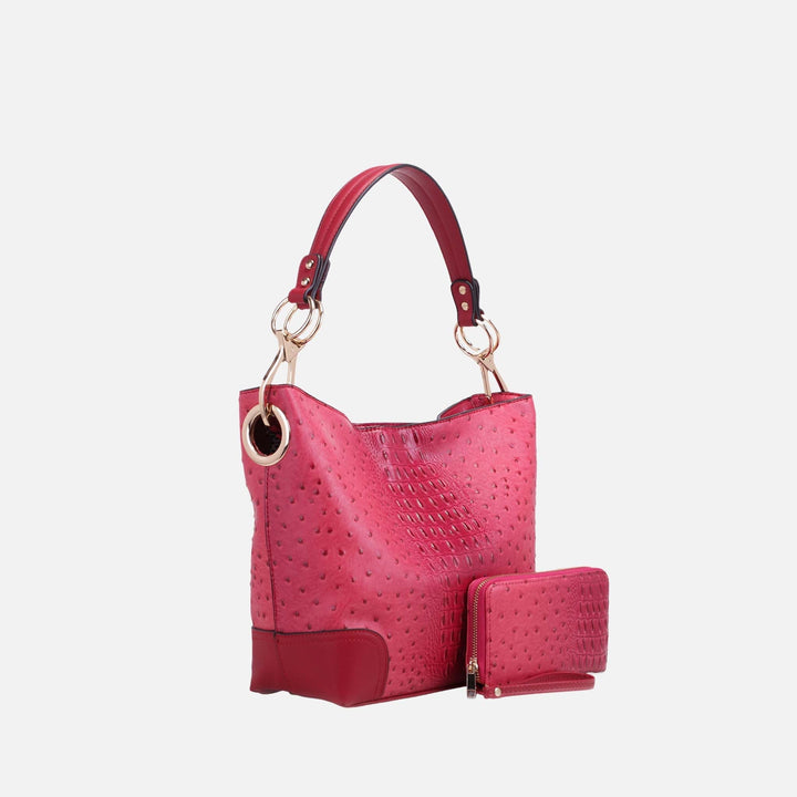 Violet MKF Collection By Mia K Wandy Shoulder Bag And Wallet Set
