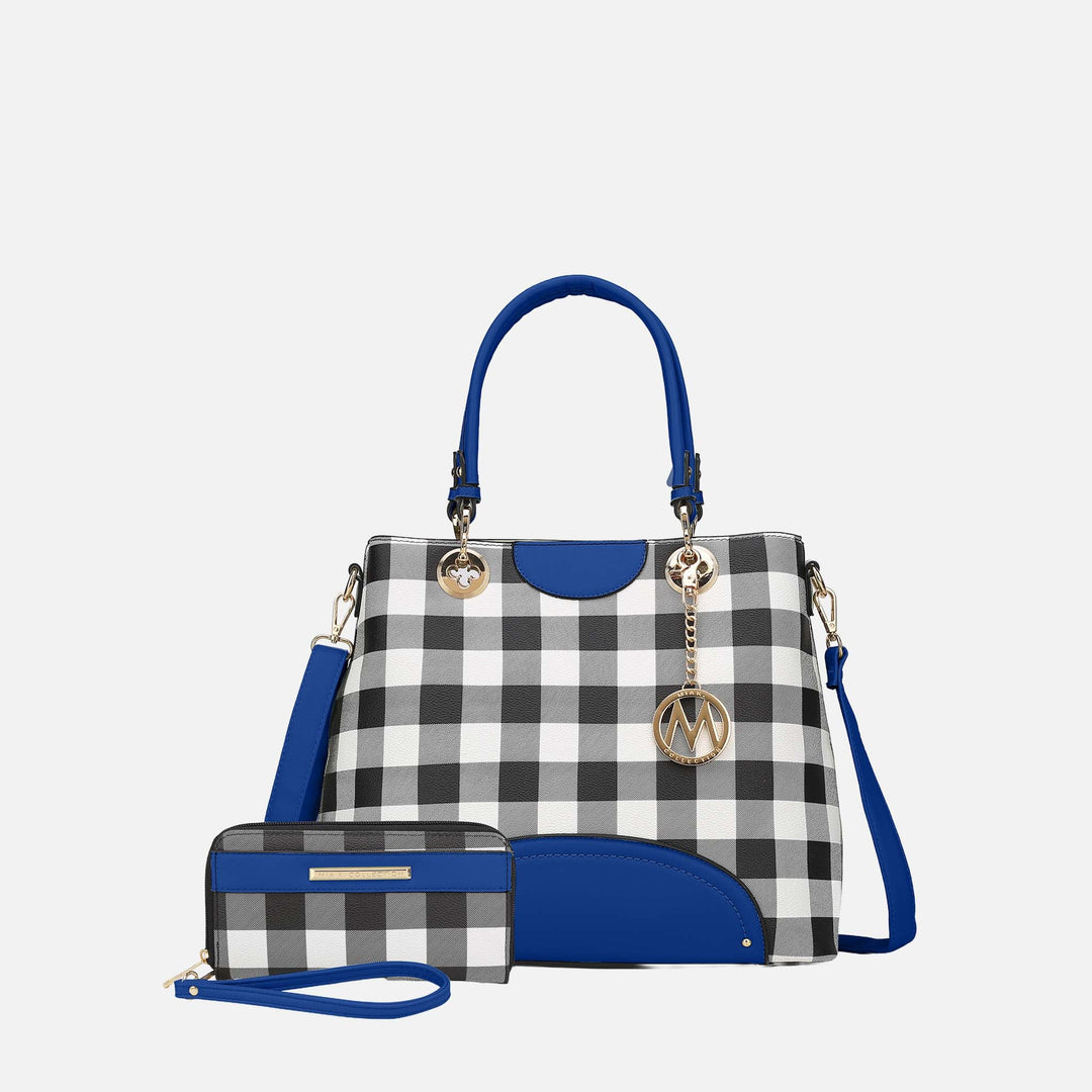 Cognac Brown MKF Collection By Mia K Gabriella Handbag And Wallet Set 1