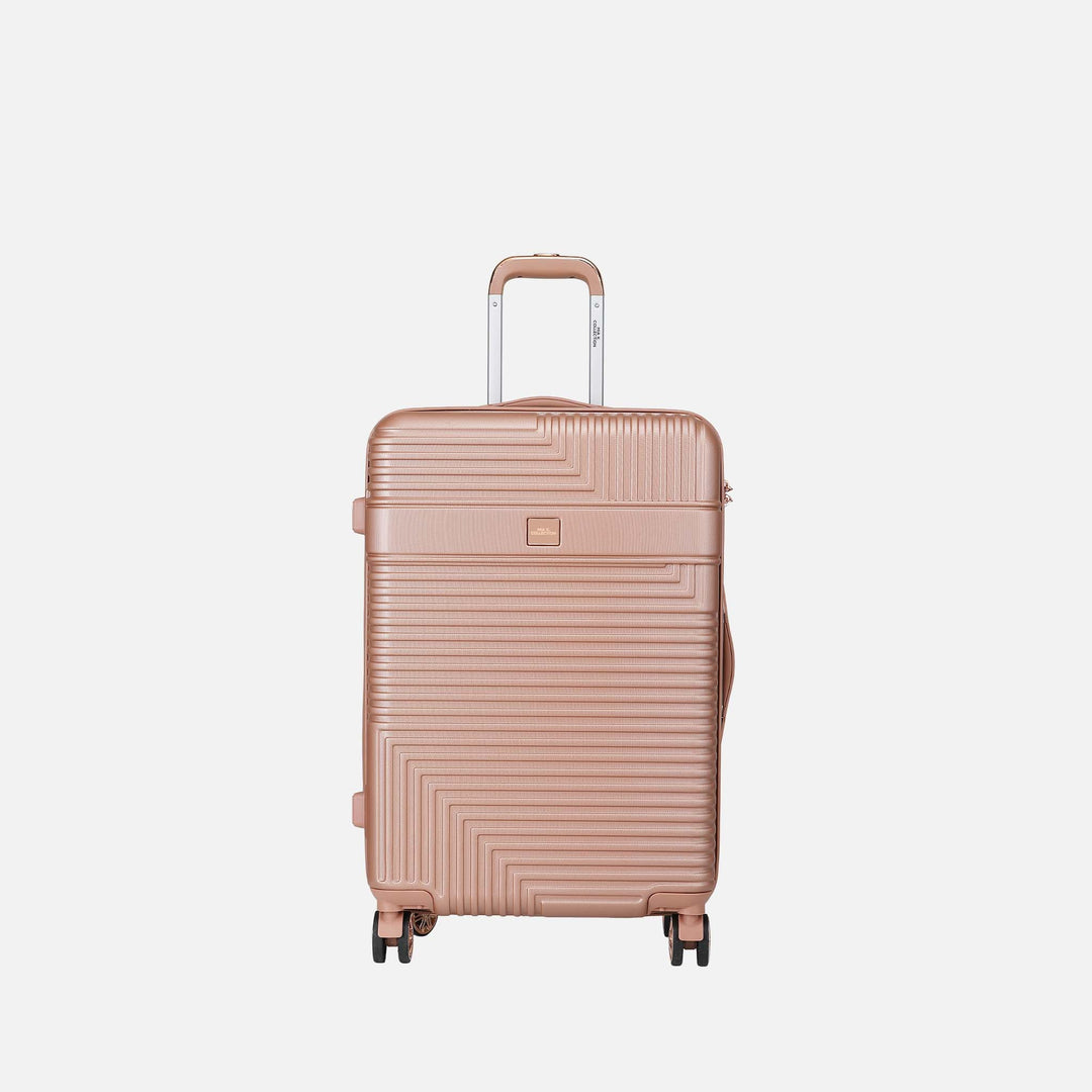 Black MKF Collection By Mia K Mykonos Large Spinner Luggage