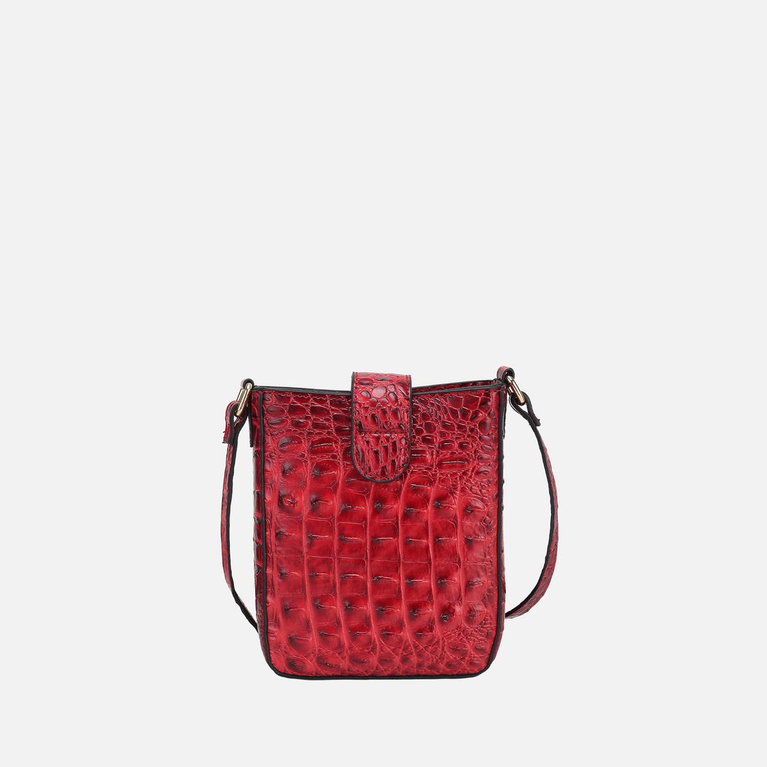 Croco Charcoal MKF Collection By Mia K Avery Crossbody Bag
