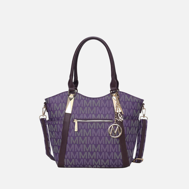 Burgundy MKF Collection By Mia K Jeneece Signature Tote Bag