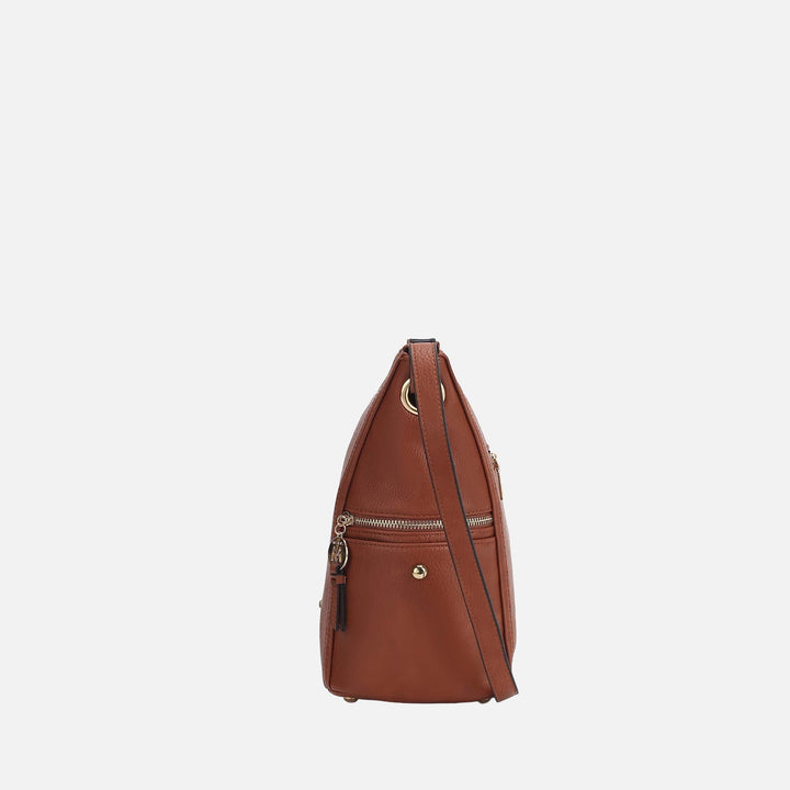Charcoal Grey MKF Collection By Mia K Lux Shoulder Bag And Set