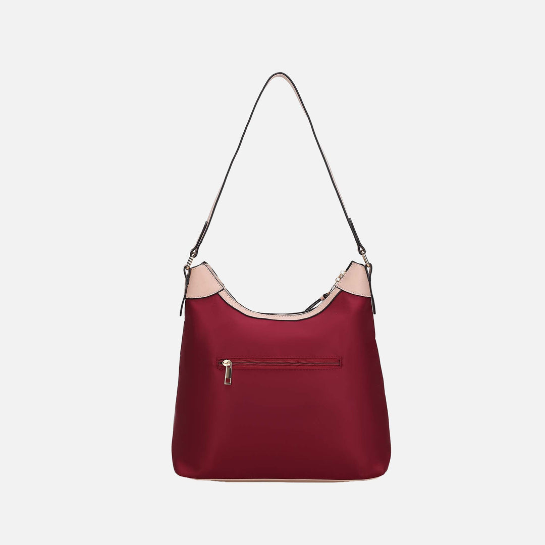 Coffee MKF Collection By Mia K Harper Nylon Shoulder Bag And Set