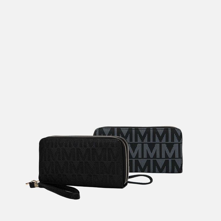 MKF Collection By Mia K Kathe Embossed M Signature Wallet Wristlet