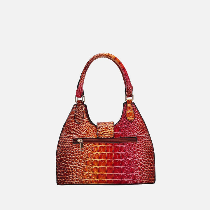 MKF Collection By Mia K Ava Gradient Croc Tote Bag
