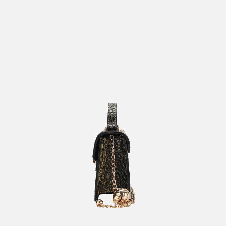 MKF Collection By Mia K Luxe Croc Embossed Mini Satchel