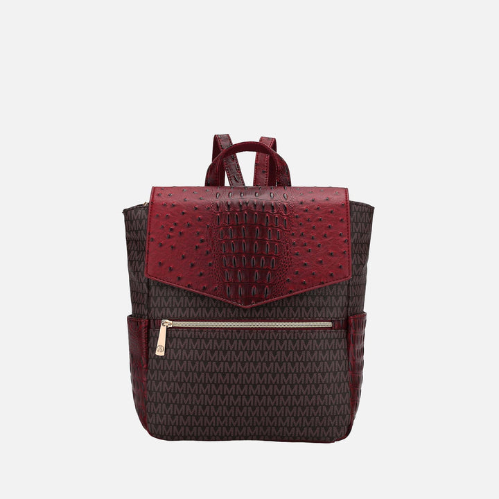 Burgundy MKF Collection By Mia K Leidy Signature Backpack