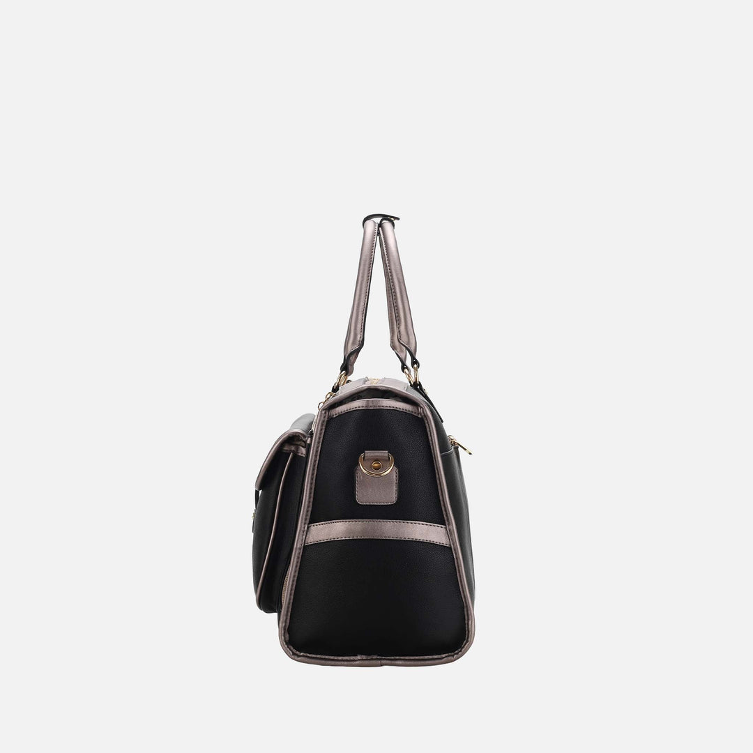 Charcoal Grey MKF Collection By Mia K Genevieve Weekender Bag