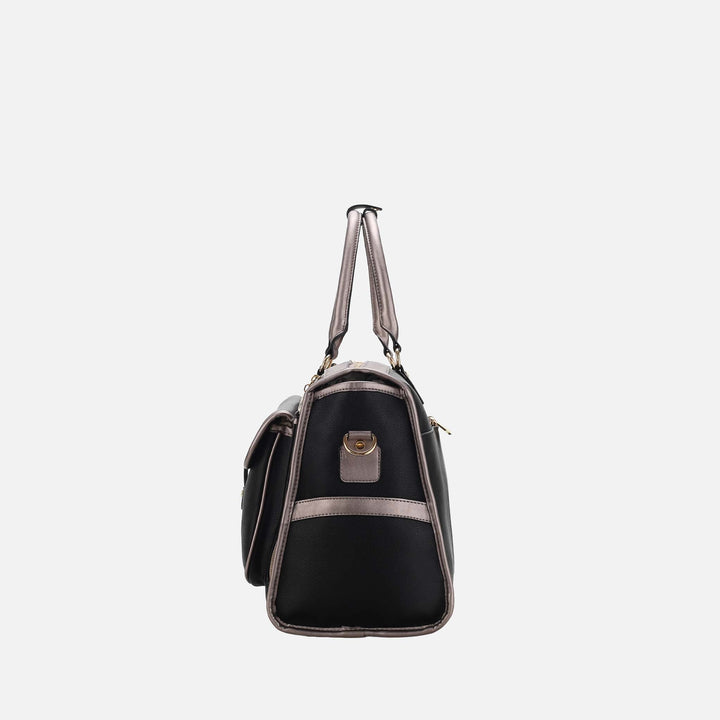 Charcoal Grey MKF Collection By Mia K Genevieve Weekender Bag