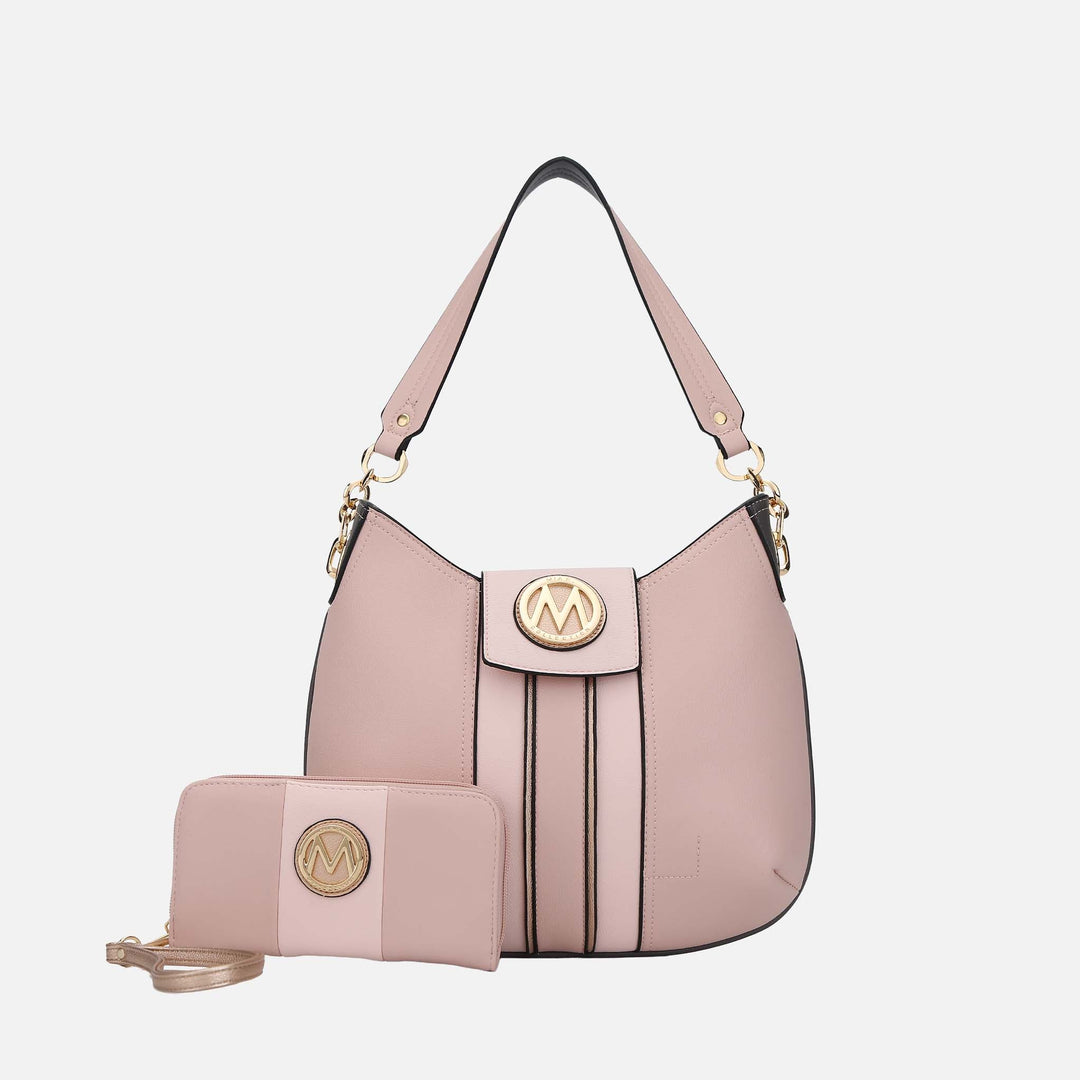 Wine MKF Collection By Mia K Torri Hobo Bag And Set