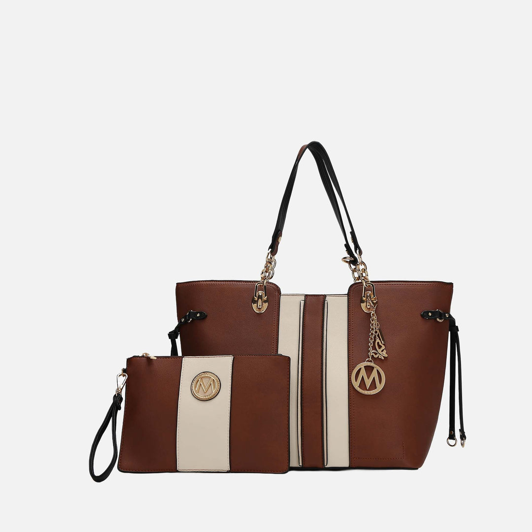 MKF Collection By Mia K Holland Tote And Wristlet Pouch Set