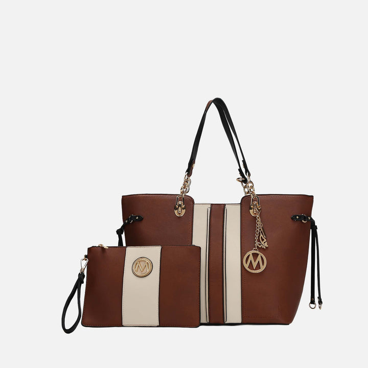 MKF Collection By Mia K Holland Tote And Wristlet Pouch Set