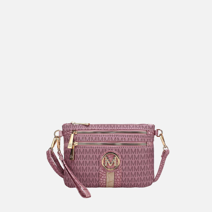 Tan MKF Collection By Mia K Tarren Signature Crossbody Bag
